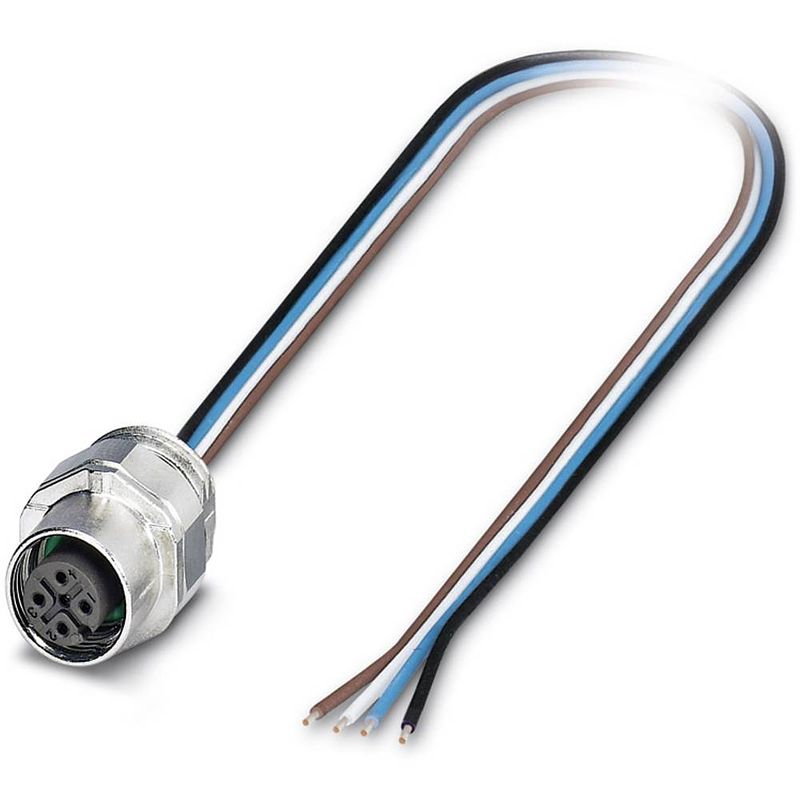 Foto van Phoenix contact 1523447 sensor/actuator steekconnector m12 aantal polen: 4 bus, inbouw 0.50 m 1 stuk(s)