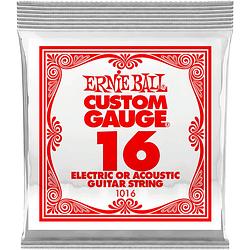 Foto van Ernie ball 1016 plain steel .016 losse gitaarsnaar