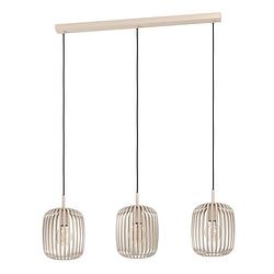 Foto van Eglo romazzina hanglamp - e27 - 90 cm - zandkleur