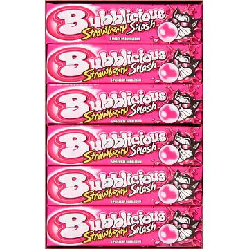 Foto van Bubblicious strawberry splash kauwgom 18 x 38g bij jumbo