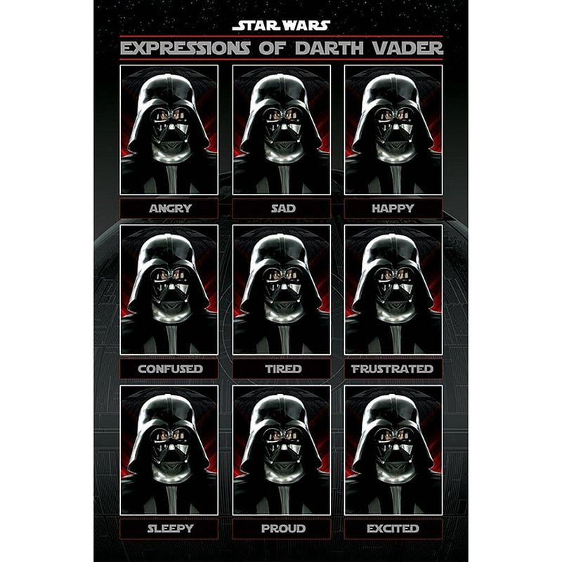 Foto van Pyramid star wars expressions of darth vader poster 61x91,5cm