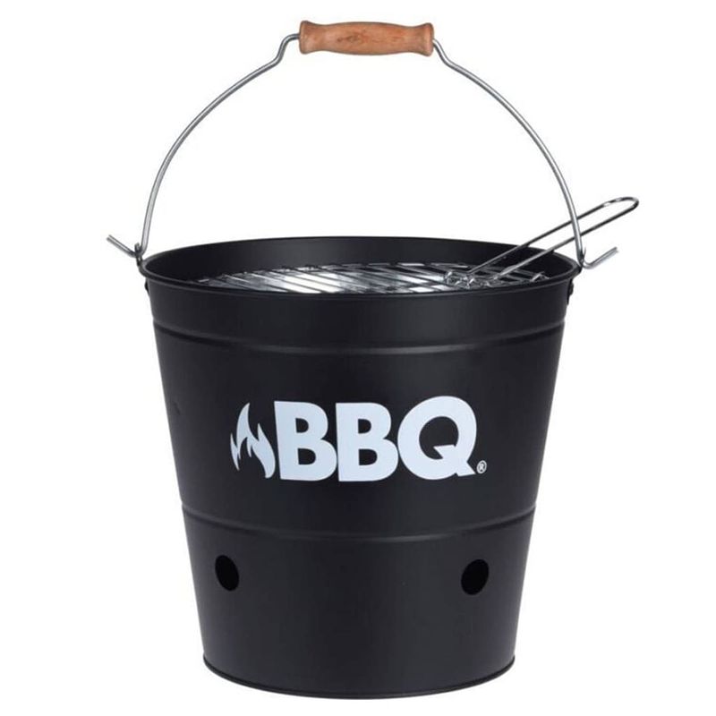 Foto van Progarden barbecue-emmer bbq 26 cm matzwart