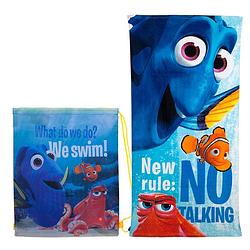 Foto van Kamparo finding dory gymtas en handdoek blauw