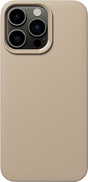Foto van Nudient thin case apple iphone 15 pro max back cover creme