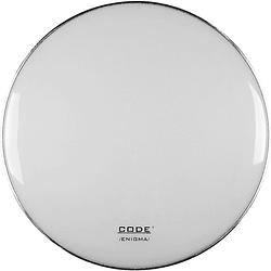 Foto van Code drum heads ewhr22 enigma white bassdrumvel met dempring, 22 inch