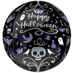 Foto van Anagram folieballon moonlight halloween 40 x 38 cm zwart/paars