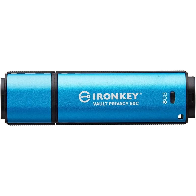 Foto van Kingston ikvp50c 8gb usb-c 3.2 gen 1 met 256-bit encryptie en fips 197