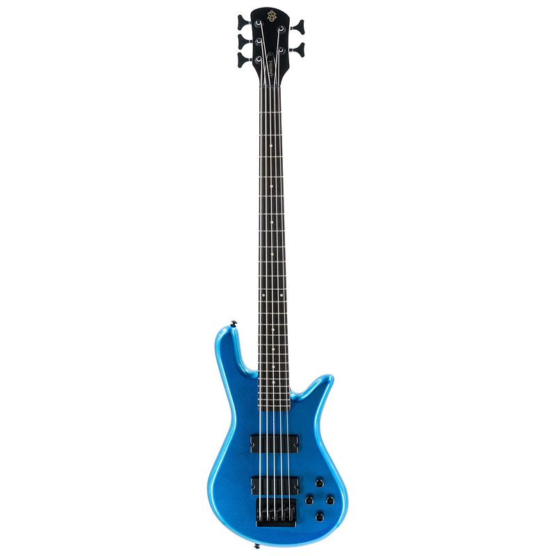 Foto van Spector performer 5 metallic blue 5-snarige elektrische basgitaar