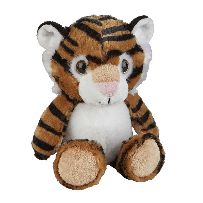 Foto van Pluche knuffel dieren tijger 18 cm - knuffeldier