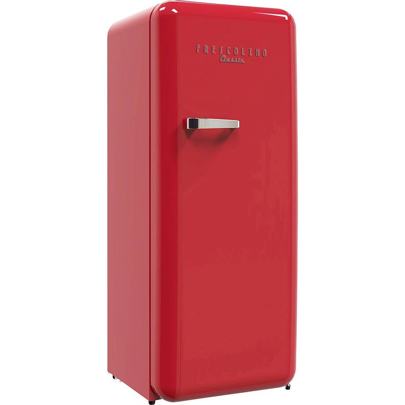 Foto van Trisa frescolino classic koelkast energielabel: e (a - g) 260 l staand apparaat rood