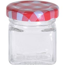 Foto van 10x jam potje met draaideksel 50 ml - weckpotten