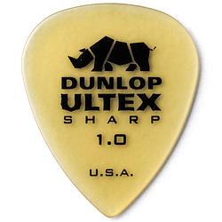 Foto van Dunlop 433p100 ultex sharp pick 1.0 mm plectrumset (6 stuks)
