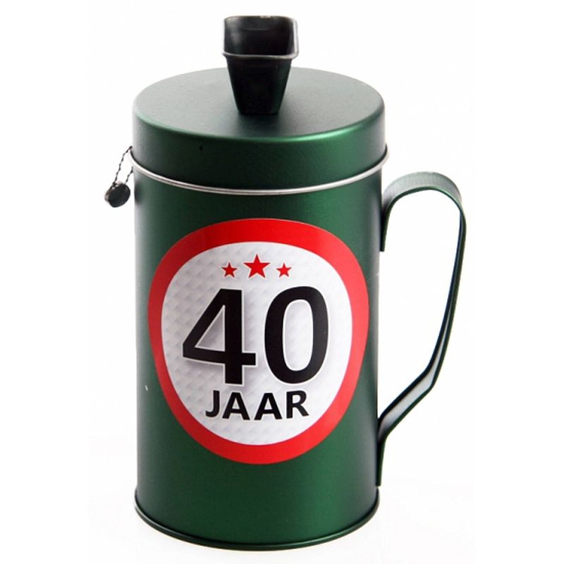 Foto van 40 jaar geworden spaarpot - fopartikelen