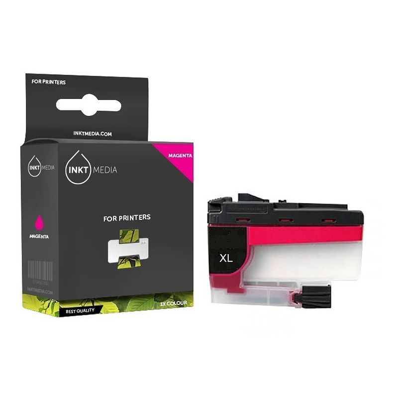 Foto van Inktmedia® - inktcartridge - geschikt brother lc-424 xl inktcartridge magenta hoge capaciteit - cartridge met inkt