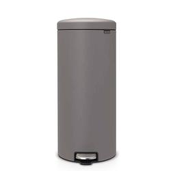 Foto van Brabantia newicon pedaalemmer 30 liter met kunststof binnenemmer - mineral concrete grey