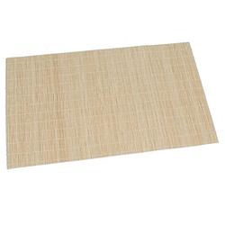 Foto van Secret de gourmet placemats bamboe - 1x - 30 x 40 cm - naturel - gevlochten - placemats