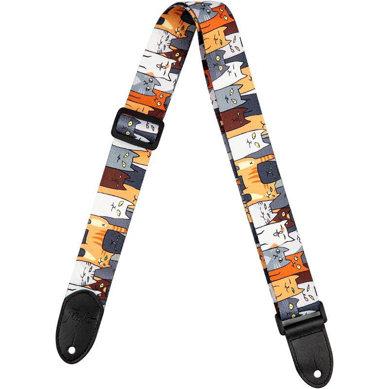 Foto van Flight s35 polyester ukelele strap cats draagband voor ukelele