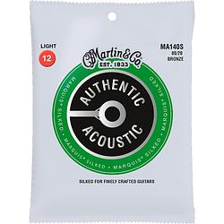 Foto van Martin strings ma140s authentic acoustic silked 80/20 bronze