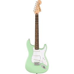 Foto van Squier affinity series stratocaster surf green il fsr elektrische gitaar