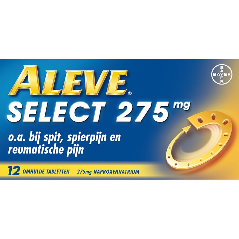 Foto van Aleve select bij o.a. rugpijn, spierpijn en gewrichtspijn, 12 tabletten bij jumbo
