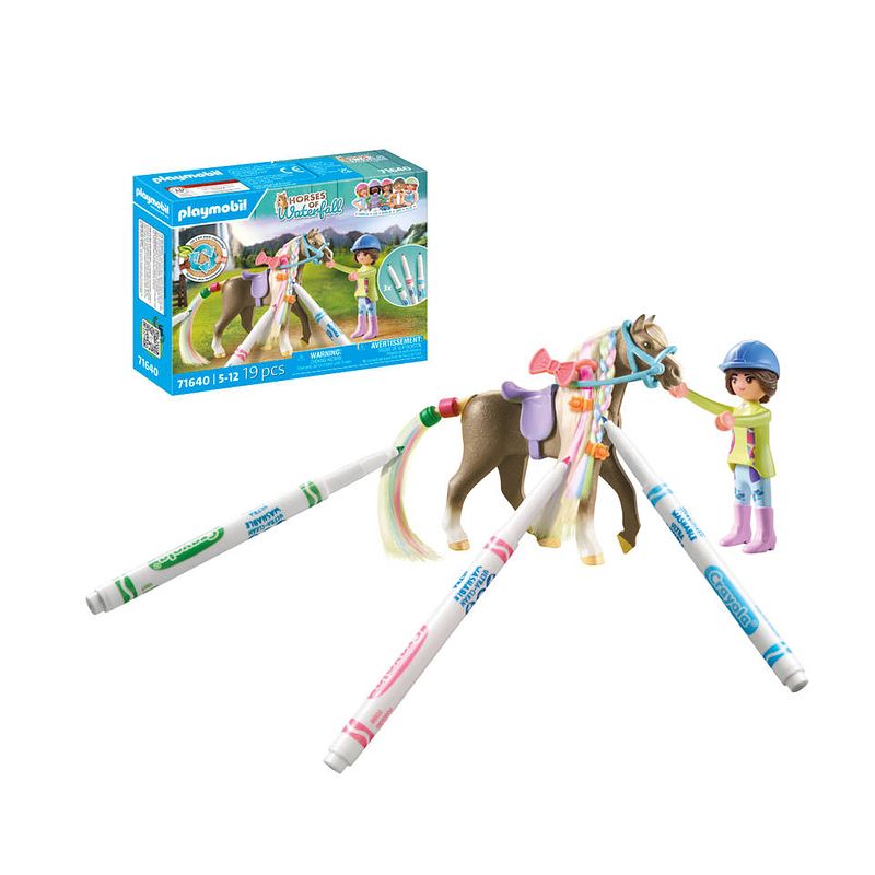 Foto van Playmobil horses of waterfall paardenset met stiften 71640