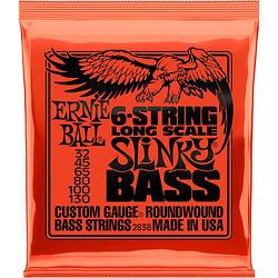 Foto van Ernie ball 2838 6-string long scale slinky bass snarenset