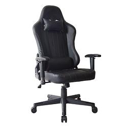 Foto van Bureaustoel gamestoel thomas - racing gaming stijl stoel - ergonomisch - zwart design