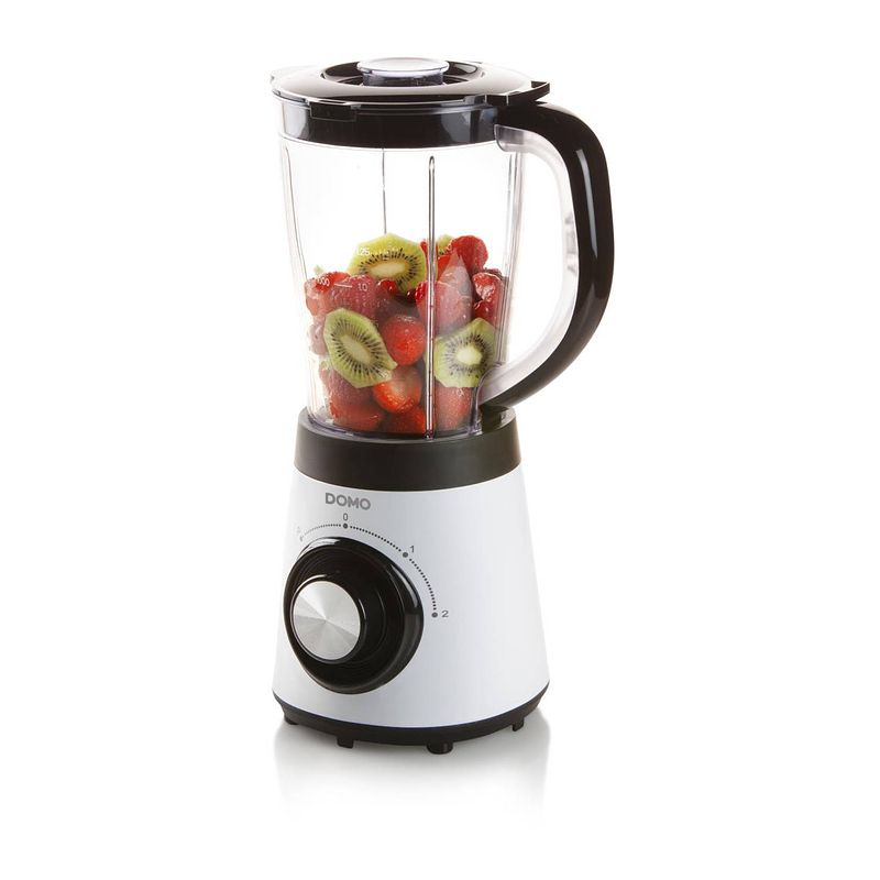 Foto van Domo do9203bl - blender - 500w - 1,5l - zwart/wit