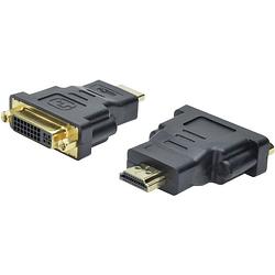 Foto van Digitus ak-330505-000-s hdmi / dvi adapter [1x hdmi-stekker - 1x dvi-bus 24+5-polig] zwart