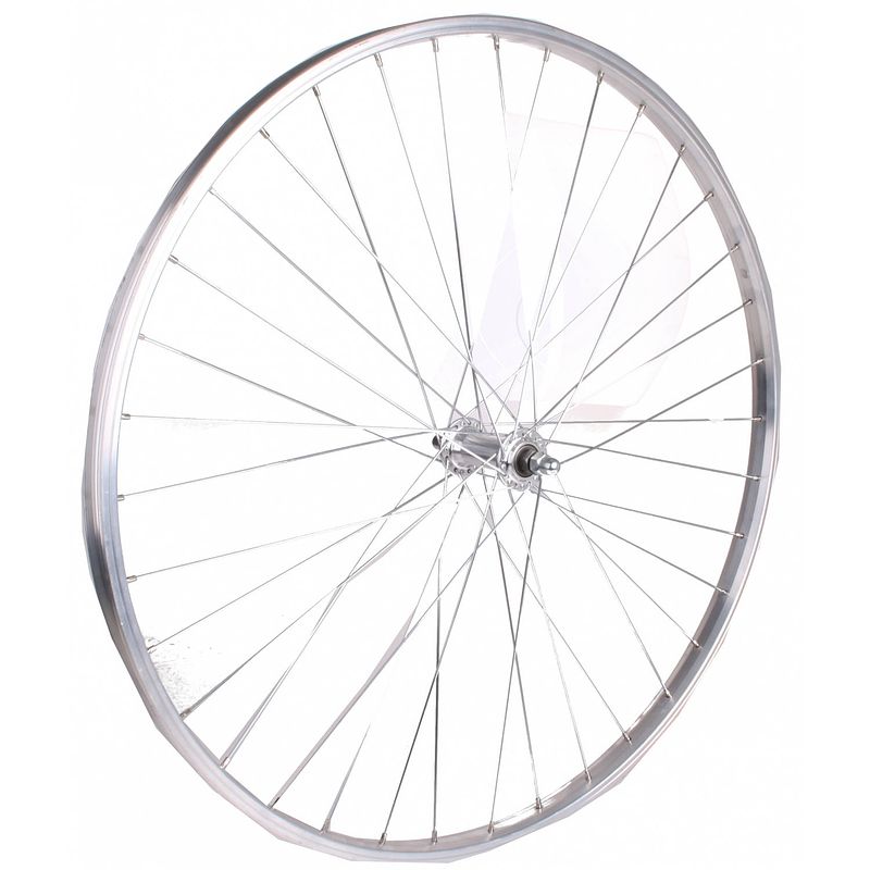 Foto van Rodi voorwiel paralex hybride 28 inch velgrem aluminium 36g zilver