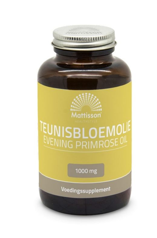 Foto van Mattisson healthstyle teunisbloemolie 1000mg capsules