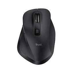 Foto van Trust fyda wireless mouse eco muis zwart
