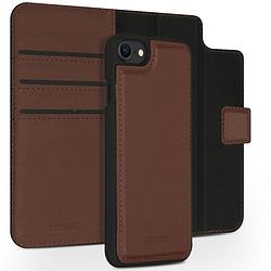 Foto van Accezz premium leather 2 in 1 wallet book case voor apple iphone se (2022 / 2020) / 8 / 7 / 6(s) telefoonhoesje bruin