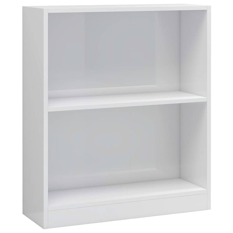 Foto van The living store boekenkast - compact - 60 x 24 x 74.5 cm - hoogglans wit