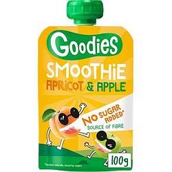 Foto van Goodies knijpfruit smoothie abrikoos & appel 100g aanbieding bij jumbo | 2 + 1 gratis