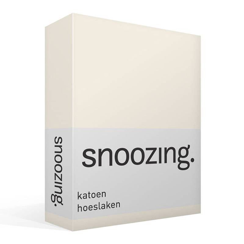 Foto van Snoozing - katoen - hoeslaken - 70x200 - ivoor