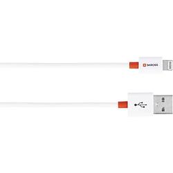 Foto van Skross apple ipad/iphone/ipod aansluitkabel [1x usb - 1x apple dock-stekker lightning] 1.00 m wit