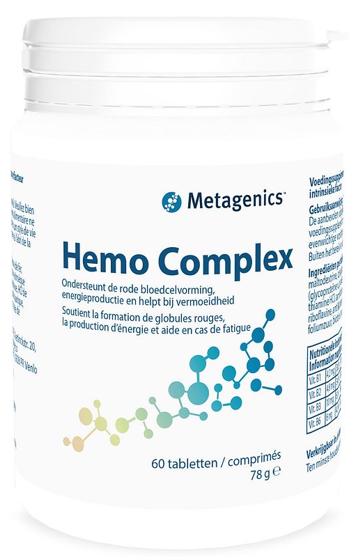 Foto van Metagenics hemo complex tabletten