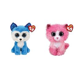 Foto van Ty - knuffel - beanie boo's - prince husky & reagan cat