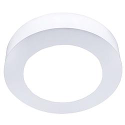 Foto van Led downlight slim pro - aigi strilo - opbouw rond 6w - helder/koud wit 6000k - mat wit - kunststof