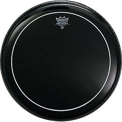 Foto van Remo es-1618-ps 18 inch ebony pinstripe bassdrumvel