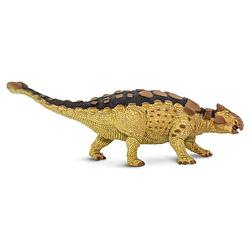 Foto van Safari dinosaurus ankylosaurus junior 19 cm rubber geel/bruin
