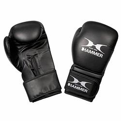 Foto van Hammer boxing bokshandschoenen premium training - pu - zwart - 10 oz - buffelleer