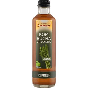 Foto van Zonnatura biologische kombucha citroengras 250ml bij jumbo