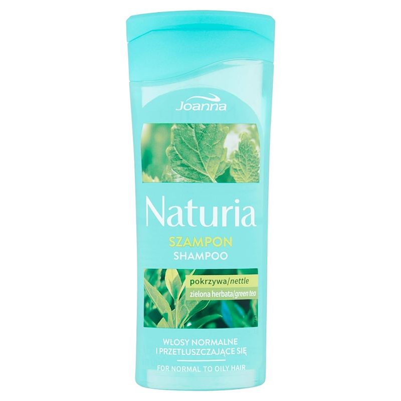 Foto van Naturia shampoo voor normaal en vet haar brandnetel en groene thee 200ml