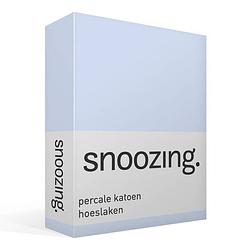 Foto van Snoozing - hoeslaken -200x200 - percale katoen - hemel