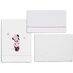 Foto van Disney beddengoed minnie mouse 82 x 106 cm katoen roze/wit