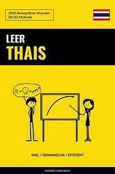 Foto van Leer thais - snel / gemakkelijk / efficiënt - pinhok languages - paperback (9789403658506)