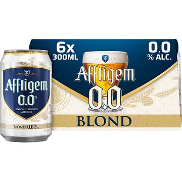 Foto van Affligem blond 0.0 bier blik 6 x 33cl bij jumbo