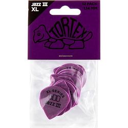 Foto van Dunlop tortex jazz iii xl 1.14mm 12 stuks, paars